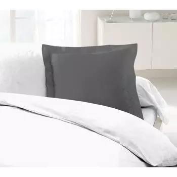 LOVELY HOME Комплект из 2-х наволочек из 100% хлопка 63х63 см - темно-серый