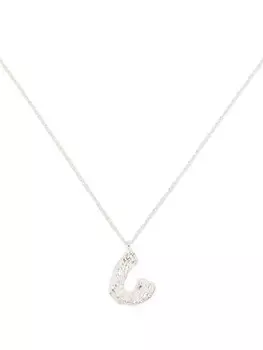 LOVENESS LEE колье с подвеской C, серебряный