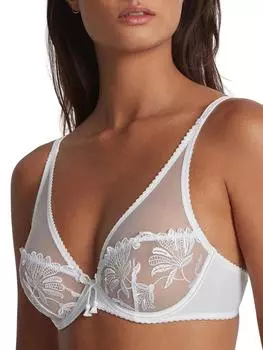 Lovessence Бюстгальтер с треугольными чашками на косточках Aubade, белый