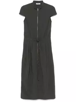 Low Classic платье миди со складками, серый