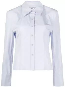 Low Classic рубашка с заостренным воротником, синий