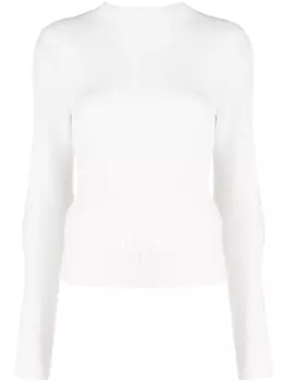 Low Classic шерстяной джемпер, белый