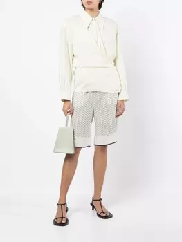 Low Classic шорты с монограммой, коричневый