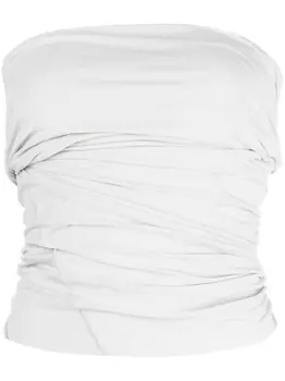 Low Classic топ с драпировкой, серый