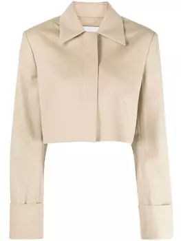 Low Classic укороченная куртка-рубашка, коричневый