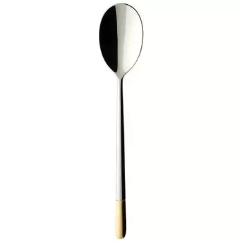 Ложка для десерта/закуски Ella, частично позолоченная, 186мм Villeroy & Boch, серебро/платина