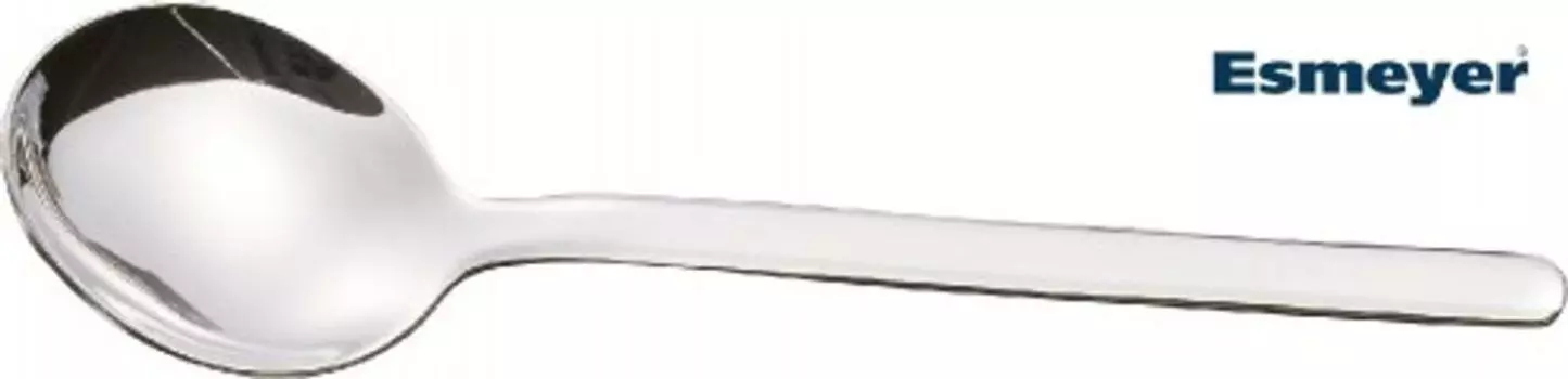 Ложка для сливок Esmeyer, 2 предмета, 'BETTINA', дополнение к набору столовых приборов - полированная нержавеющая сталь 18/10 - закругленные, прямые края