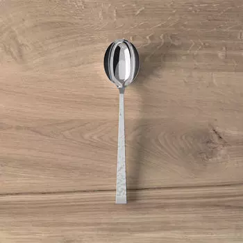 Ложка кузнечная десертная/стартовая 180мм Villeroy & Boch, серебро/платина