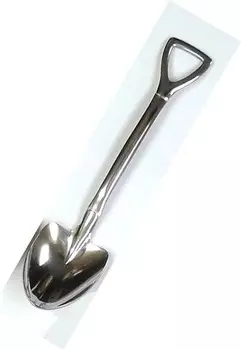 Ложка-лопатка «Деревенская история», маленькая, нержавеющая сталь, зеркальная поверхность eve-mode, Mirror