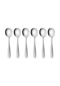Ложки для эспрессо Gent, 6 шт., нержавеющая сталь Gent Grwe, серебро