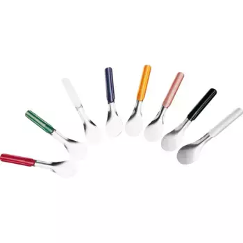 Ложки для мороженого PINTINOX «Pinti Gelateria Professional», (набор, 4 шт.), из нержавеющей стали с пластиковой ручкой, для мороженого, десертов, йогурта, зеленый