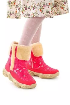 Lp 155-145 Снегоступы для девочек Обувь KKO KDS, фуксия-бежевый