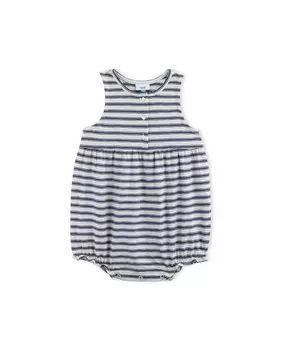 Лягушка для девочки из органического хлопка с полосатым принтом KNOT, мультиколор