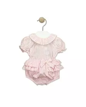 Лягушка для девочки с полосатой шеей BABID, розовый