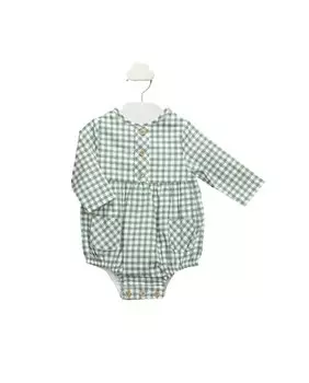 Лягушка-мальчик зеленого цвета с клетчатым принтом BABID, зеленый