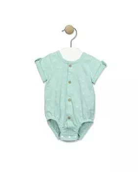 Лягушка с короткими рукавами и крабовым принтом BABID, бирюзовый