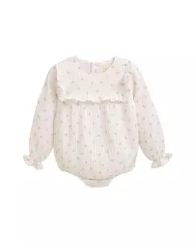 Лягушка с принтом и рюшами Dadati, белый