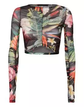 LS Топ Цветы PHILIPP PLEIN, черный/мультиколор