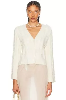 Луэлла Кардиган LoveShackFancy, цвет Snow