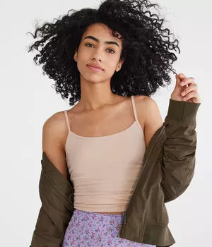 Любимая базовая майка Aeropostale, бежевый