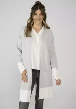 Любимая деталь кардигана "Вязаный жакет KaneaEP" с цветными вставками Lieblingsstck, белый