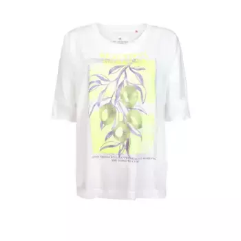 Любимая рубашка с круглым вырезом "DacinaL" с принтом спереди Lieblingsstck, кремовый