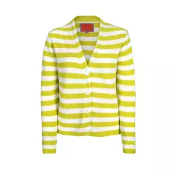 Любимая вещь: кардиган "КалимбаL" в полоску Lieblingsstck, цвет Limelight