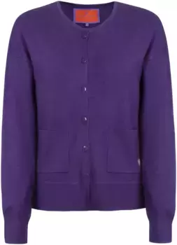 Любимая вещь: кардиган "LalenaL", с планкой на пуговицах Lieblingsstck, фиолетовый