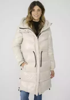 Любимая вещь стеганого пальто "Пальто ИванаЛ" с боковыми разрезами и принтами Lieblingsstck, цвет Stone