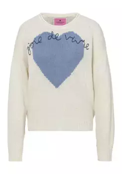 Любимая вещь: свитер с круглым вырезом "BarisaL", с мотивом спереди Lieblingsstck, синий