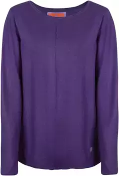 Любимая вещь: свитер с круглым вырезом "LeabellL", с центральным швом спереди Lieblingsstck, цвет Lilac