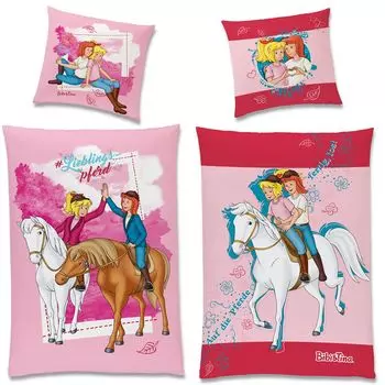 Любимое постельное белье Биби и Тины для лошадей бобр/фланель Beronage