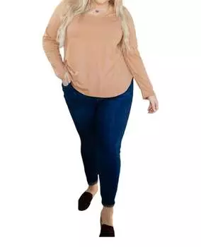 Любимый базовый топ каждой девушки в абрикосово-оранжевом цвете 143 STORY