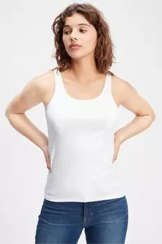 Любимый жилет с широким вырезом Gap, белый