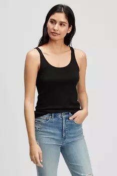 Любимый жилет с широким вырезом Gap, черный