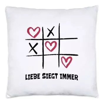 Любовь всегда побеждает Подушка Любовь Признание в любви Любовь Сердца Сердце Друг Сердце Лист Сокровище Дорогая Доказательство любви Hey!Print