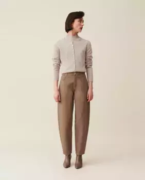 Luc Mom серо-коричневые женские джинсы Claudie Pierlot, светло-коричневый