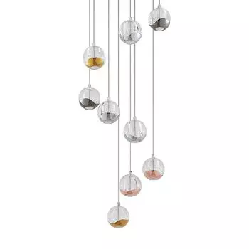 Lucande LED 'Meriton' в прозрачном стекле