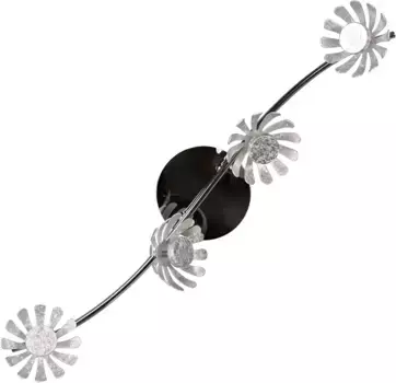 LUCE Design Светодиодный потолочный светильник "Bloom", светодиодный модуль источника света | Светодиод прочно интегрирован 10 см, Высота: 10 см, цвет silberfarben