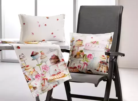 Лучшая декоративная подушка "Кантри-Лайн", декоративная подушка СТС 45х45х12 см Best 40х12х40 см, цвет bunt