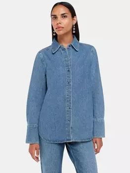 Лучшая джинсовая рубашка Whistles, синий