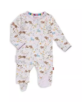 Лучшая футболка с меховой отделкой MAGNETIC ME для девочек — малышка, коричневый/бежевый