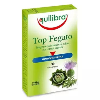 Лучшая пищевая добавка для детоксикации печени с алоэ вера, расторопшей, холином, артишоком, розмарином - 30 таблеток Equilibra