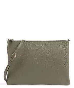 Лучшая сумка через плечо из зерненой кожи Coccinelle, зеленый