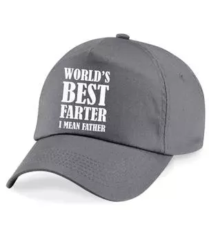 Лучшая в мире бейсболка Farter, я имею в виду отца 60 SECOND MAKEOVER, серый