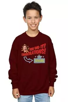 Лучшая в мире кофейная толстовка Elf, красный