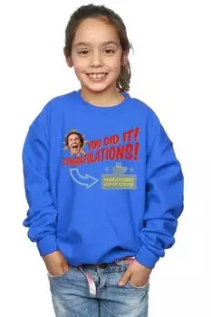 Лучшая в мире кофейная толстовка Elf, синий