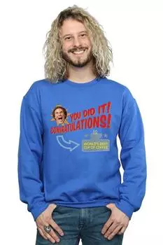 Лучшая в мире кофейная толстовка Elf, синий