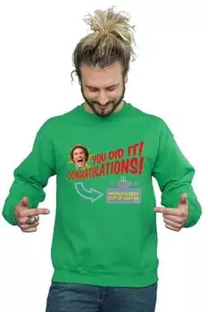 Лучшая в мире кофейная толстовка Elf, зеленый