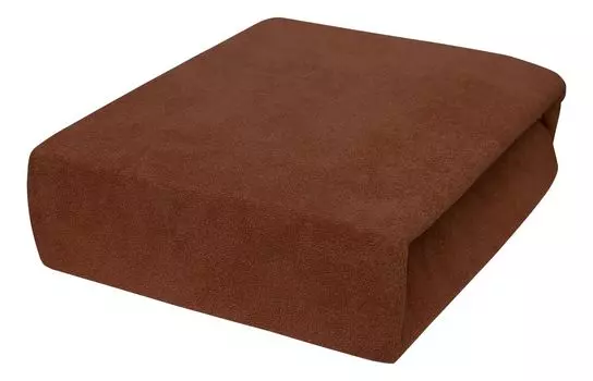 Лучше всего для детей Простыня из махровой ткани шоколадно-коричневого цвета на резинке, разные размеры 70x160 4myBaby GmbH